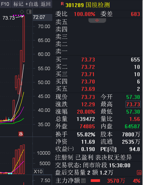 国缆检测5天4板